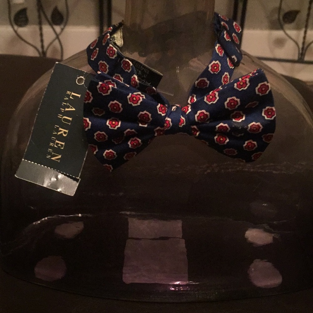NWT Ralph Lauren Silk Boys Bow Tie